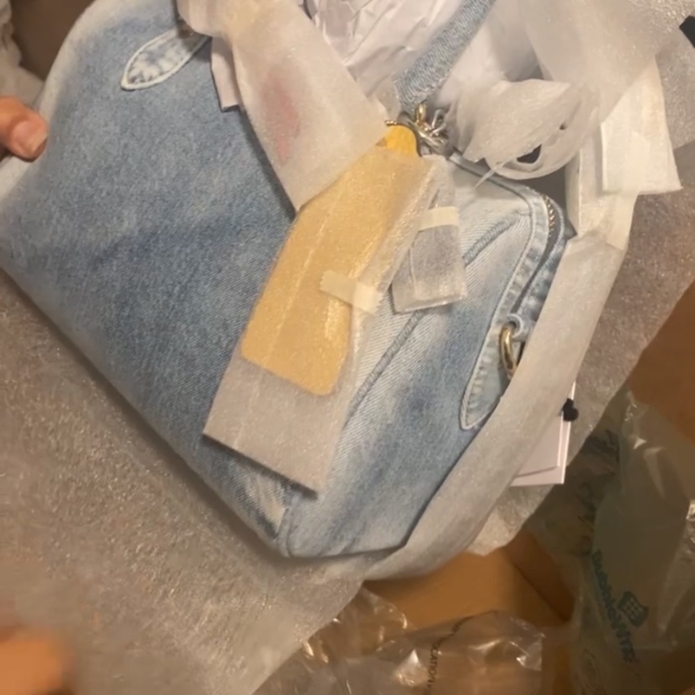 Rowan Satchel Bag
In Loved Denim With Charms - Picture 7 of 7